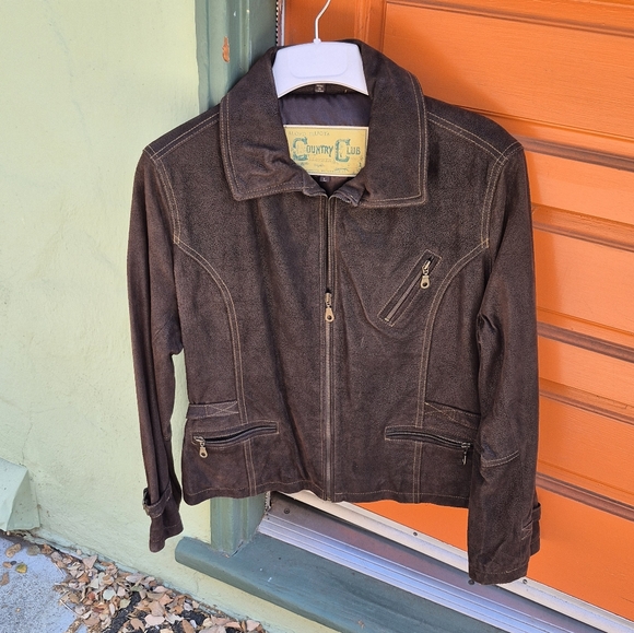 Brown Leather Jacket - Picture 4 of 4